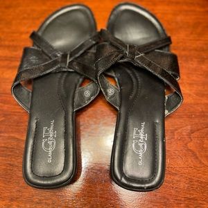 Glamour original black sandals (size 11 women)